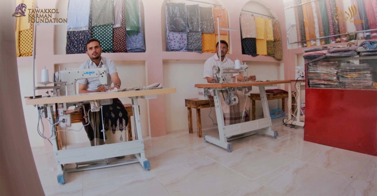 مؤسسة توكل كرمان تنشئ معملاً للخياطة في محافظة المهرة