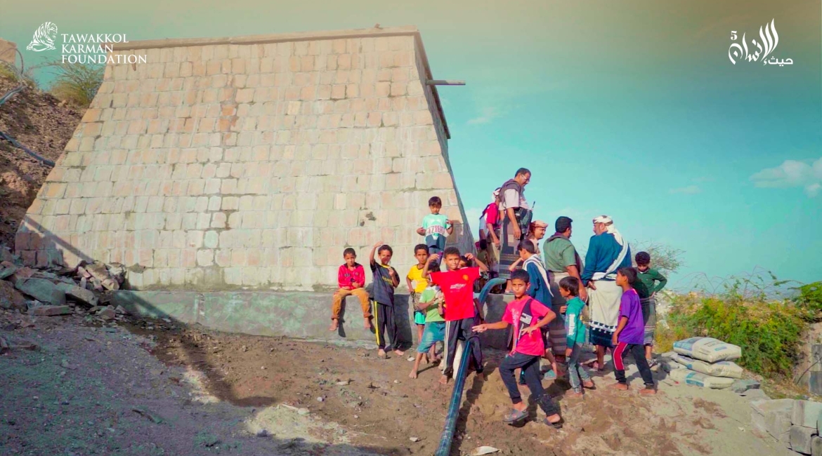 Tawakkol Karman Foundation Builds Water Tank (Shabwa, Yemen) 